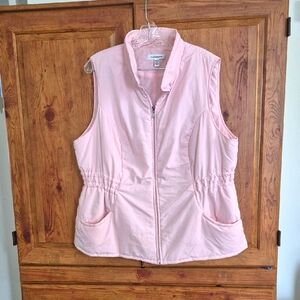 Croft & Barrow Plus Size Pink Vest 1X